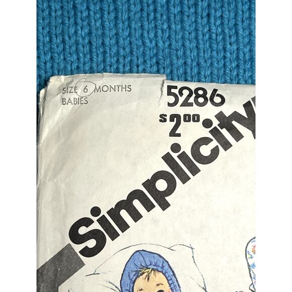 Simplicity pattern 5286 Baby blanket sleeper coverall pants hooded jacket - Picture 2 of 6
